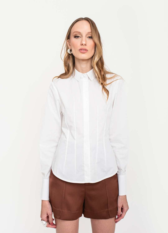 CAMISA TRICOLINE ACINTURADA