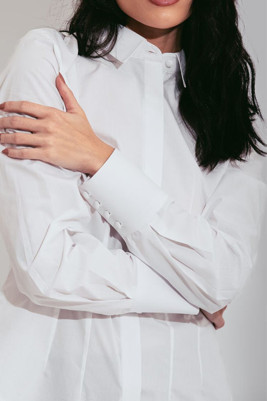CAMISA TRICOLINE ACINTURADA