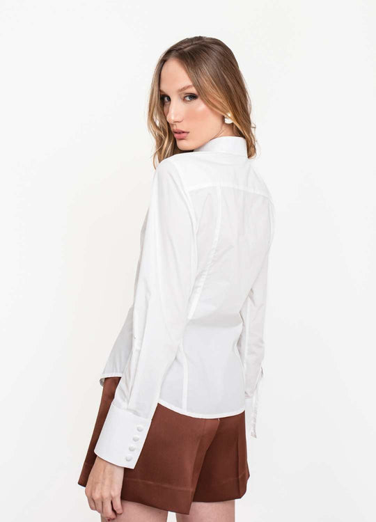 CAMISA TRICOLINE ACINTURADA
