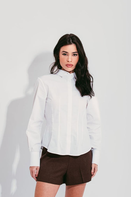 CAMISA TRICOLINE ACINTURADA