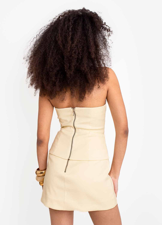 CORSELET COM RECORTES AMARELO