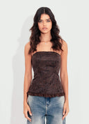 CORSELET COM RENDA