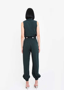CALÇA COM PUNHO VERDE