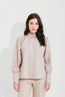 CAMISA  PUNHOS LARGOS LISTRADA