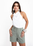 SHORT ALFAIATARIA VERDE