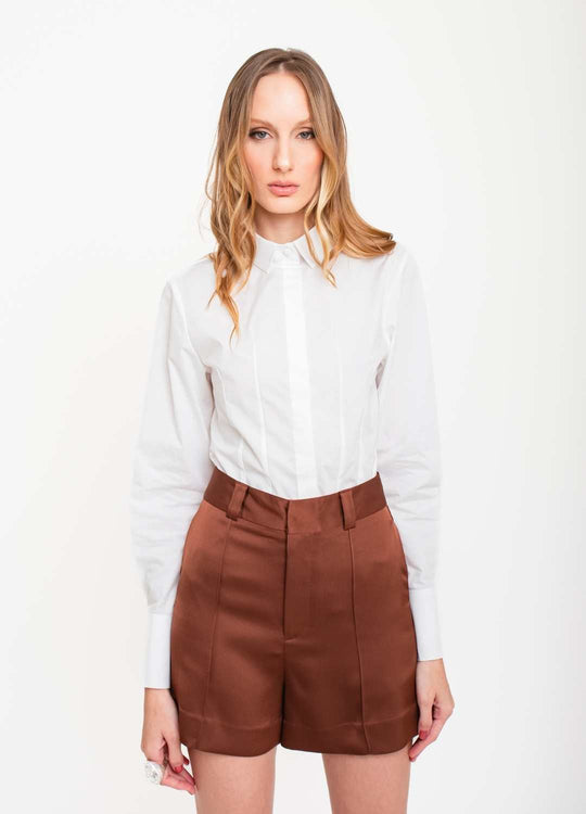 SHORT CETIM MARROM