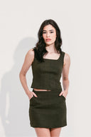 SHORT SAIA VERDE MESCLA