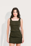 SHORT SAIA VERDE MESCLA