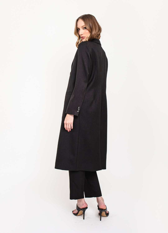 TRENCH COAT ALFAIATARIA PRETO