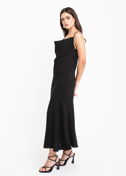 VESTIDO ALÇA DECOTE DEGAGÊ D.K.