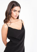 VESTIDO ALÇA DECOTE DEGAGÊ D.K.
