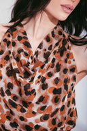 VESTIDO DEGAGÊ ANIMAL PRINT
