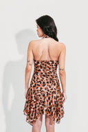 VESTIDO DEGAGÊ ANIMAL PRINT