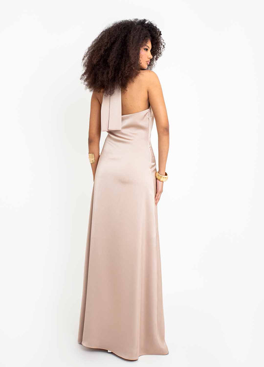 VESTIDO FRENTE ÚNICA ACETINADO