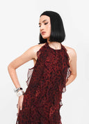 VESTIDO LONGO ANIMAL PRINT