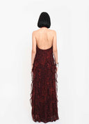 VESTIDO LONGO ANIMAL PRINT
