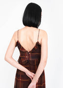 VESTIDO LONGO COM BABADOS