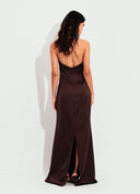 VESTIDO LONGO COM FIVELA