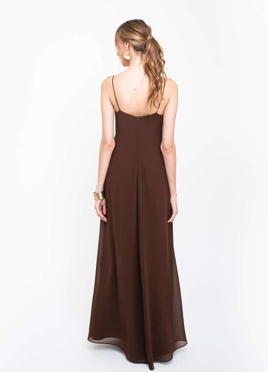VESTIDO LONGO COM  RENDA