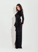VESTIDO LONGO VELUDO
